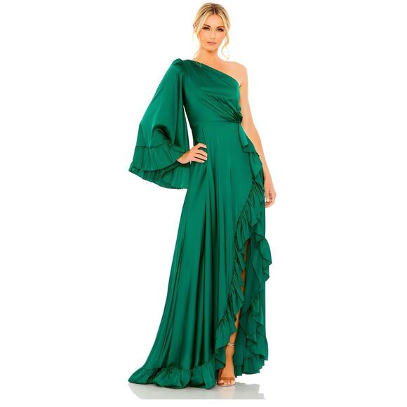 Mac Duggal 55950 Emerald Green Size 10 Retail $498 - Picture 1 of 4